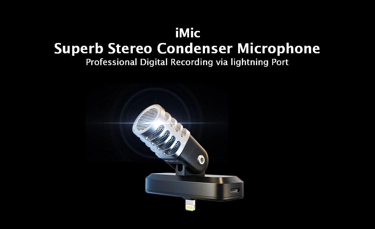 PaloVue iMic Lightning microphone for iPhone recording