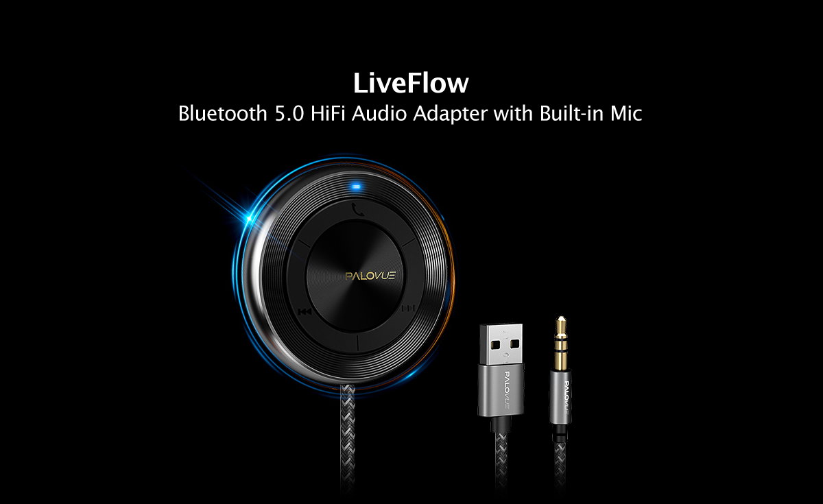 PaloVue LiveFlow Lightning audio adapter with charging pass-through