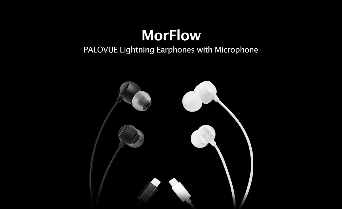 PaloVue MorFlow Lightning earphones for iPhone
