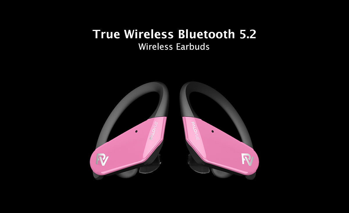 PaloVue SportSound New Color wireless earbuds in vibrant colorways