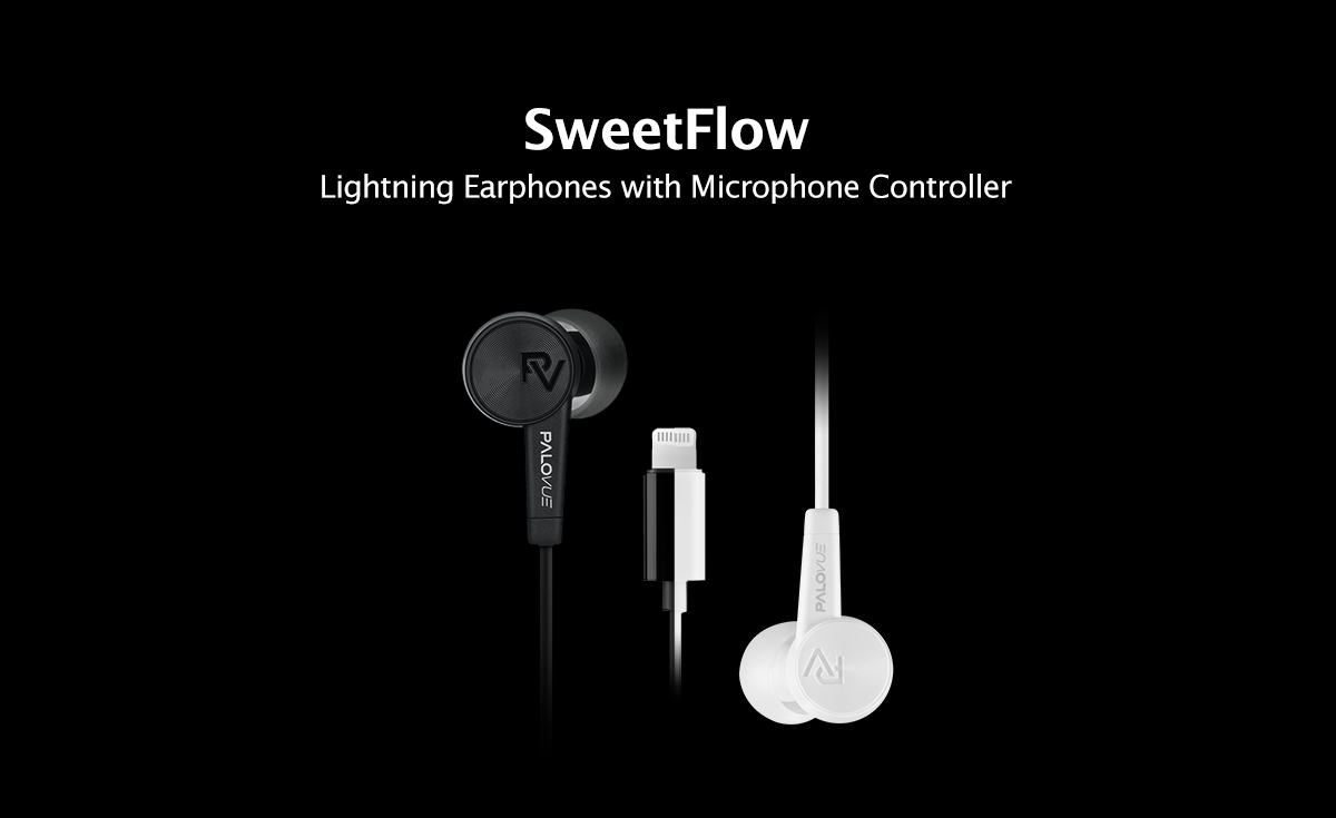 PaloVue SweetFlow Lightning earphones for iPhone